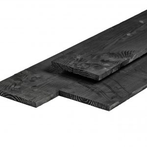 Plank douglas zwart geïmpregneerd 2.5x25.0x300cm