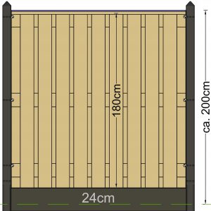 Berton paal Schelde antraciet gecoat eindmodel 277