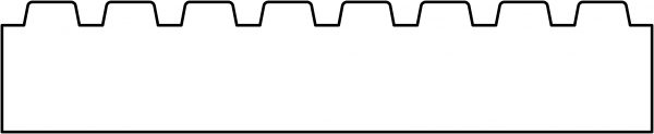 Vlonderplank Midden-Europees grenen 2.8x14.0x240cm