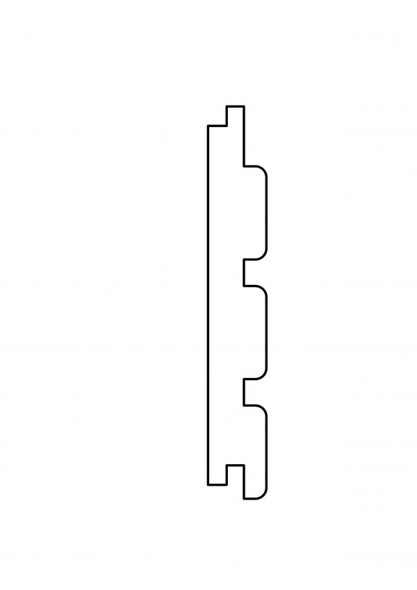 Thermoline Ayous triple rhombus profiel geschaafd 2.1x14.5x335cm