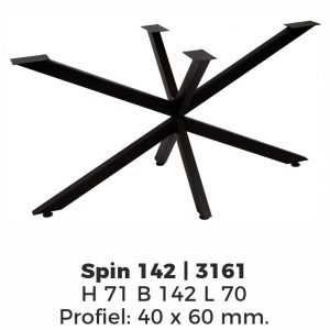 Model Spin 142 – Poedercoating RAL9005 Zwart
