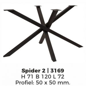 Model Spider 2 – Poedercoating RAL9005 Zwart