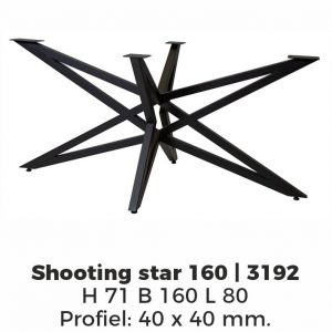 Model Shooting Star – Poedercoating RAL9005 Zwart