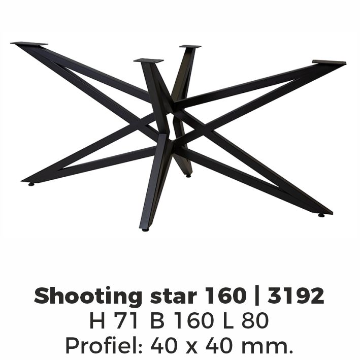 Model Shooting Star – Poedercoating RAL9005 Zwart
