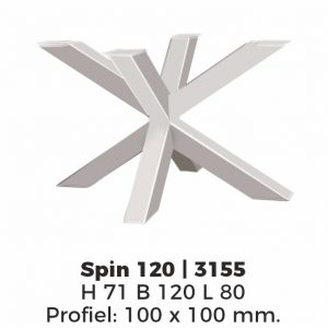 Model Spin 120 – Poedercoating RAL9010 Wit