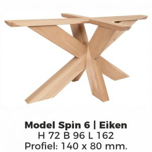 Model Spin 6 eiken – Onbehandeld Eiken