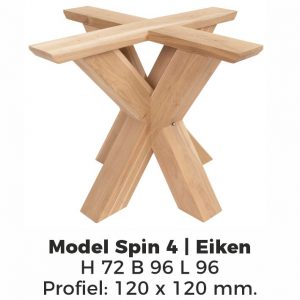 Model Spin 4 eiken – Onbehandeld Eiken