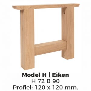 Model H eiken – Onbehandeld Eiken