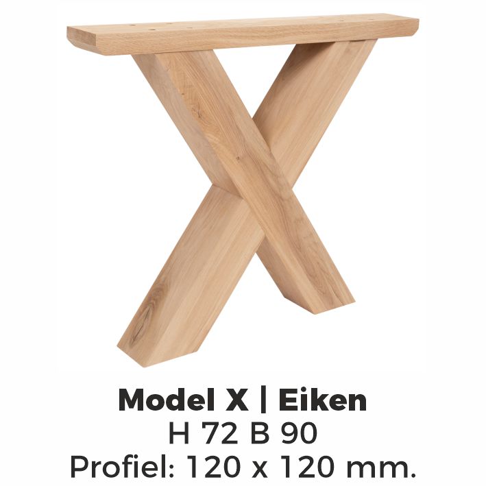 Model X eiken – Onbehandeld Eiken
