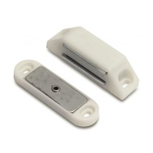 Magneetsnapper kunststof tegenplaat 6 kg wit