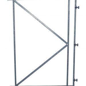 Poortframe met 3 verstelbare ophangpunten verzinkt H180xB100 cm voor horizontale bekleding