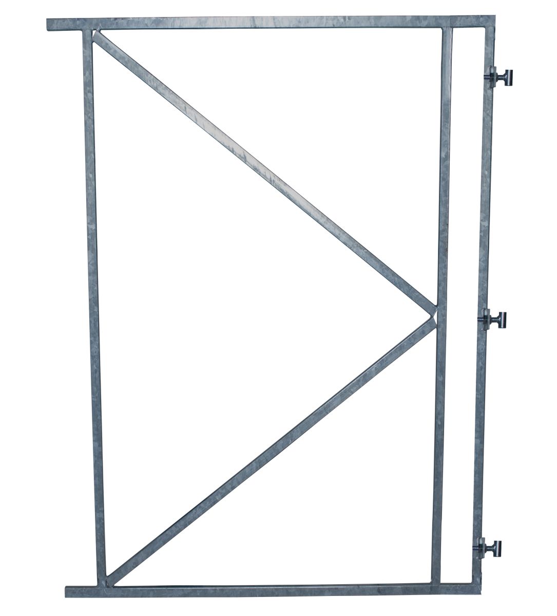 Poortframe met 3 verstelbare ophangpunten verzinkt H180xB100 cm voor horizontale bekleding