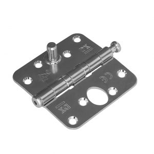 Kogellagerscharnier ronde hoeken 89x89 mm verzinkte pen staal verzinkt SKG