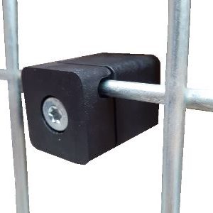 Afstandhouder kunststof 22x22mm hoogte 20mm antraciet