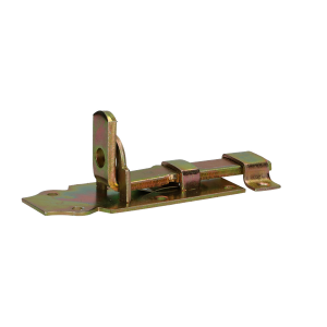 Hangslotschuif vlak 55x2x120 ZnGeel 1 stuks