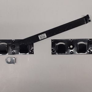 Overslaggrendel 450mm zwart gepoedercoat