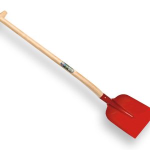 Betonschop ATLAS 1/2 0 rood, extra gehard, met ATLAS schopsteel 110 cm gebogen