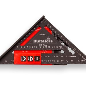 Meetdriehoek - Rafter Square HULTAFORS 18 cm, hoekmeter, gradenboog