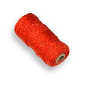 Uitzetkoord LABORA fluor oranje 1,4 mm 50 meter, gevlochten nylon koord
