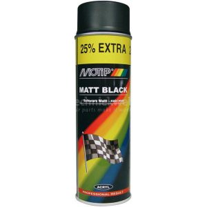 Motip Lak universeel Rallye zwart mat 500ml THT