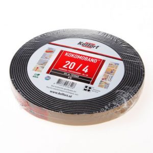 Compriband KOMO zwart 20x20mm 8M1