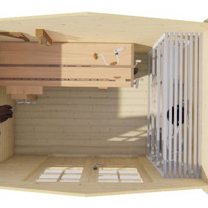 Blokhut - - Blokhut - Tuinhuis Anja | 28 mm | vuren Red Class Wood geïmpregneerd