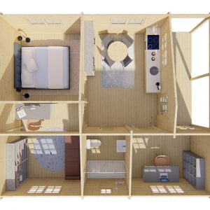 Blokhut - - Blokhut - Tuinhuis Ardee | 70 mm | vuren Red Class Wood geïmpregneerd