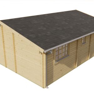 Blokhut - - Blokhut - Tuinhuis Ardee | 70 mm | vuren grijs geïmpregneerd