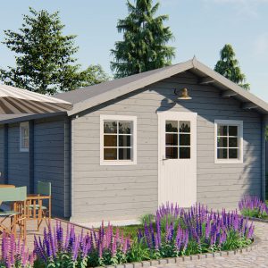 Blokhut - - Blokhut - Tuinhuis Cadiz | 44 mm | groen geïmpregneerd