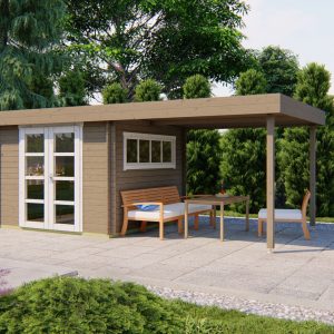 Blokhut - - Blokhut - Tuinhuis Dellinger | 28 mm | vuren Red Class Wood geïmpregneerd