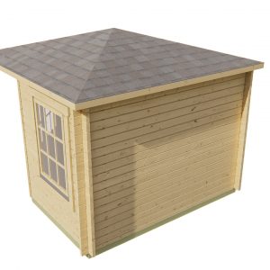 Blokhut - - Blokhut - Tuinhuis Emma | 40 mm | vuren honinggeel geïmpregneerd