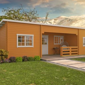 Blokhut - - Blokhut - Tuinhuis Extremadura | 44 mm | Red Class Wood geïmpregneerd