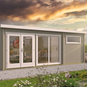 Blokhut - - Blokhut - Tuinhuis Flow | 40 mm | RCW geïmpregneerd