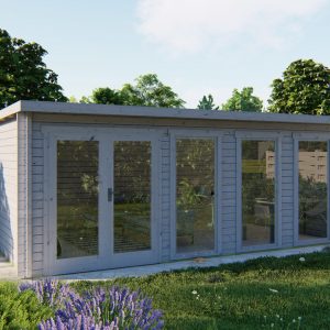 Blokhut - - Blokhut - Tuinhuis Gabriella | 58 mm | honinggeel geïmpregneerd