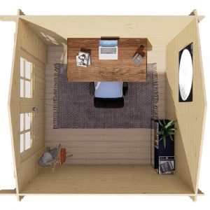 Blokhut - - Blokhut - Tuinhuis Gitte | 28 mm | vuren Red Class Wood geïmpregneerd