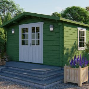 Blokhut - - Blokhut - Tuinhuis Gunda | 40 mm | vuren Red Class Wood geïmpregneerd