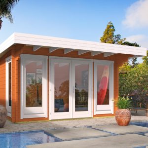 Blokhut - - Blokhut - Tuinhuis James | 44 mm | vuren honinggeel geïmpregneerd