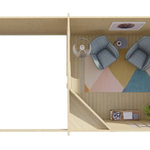 Blokhut - - Blokhut - Tuinhuis Jutta | 44 mm | onbehandeld