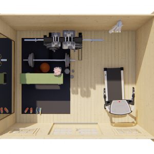 Blokhut - - Blokhut - Tuinhuis Jenny | 40 mm | honinggeel geïmpregneerd