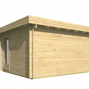 Blokhut - - Blokhut - Tuinhuis Lory | 44 mm | vuren grijs geïmpregneerd