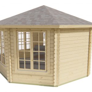 Blokhut - - Blokhut - Tuinhuis Lynn | 44 mm | vuren honinggeel geïmpregneerd