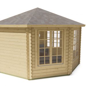 Blokhut - - Blokhut - Tuinhuis Lynn | 44 mm | vuren Red Class Wood geïmpregneerd