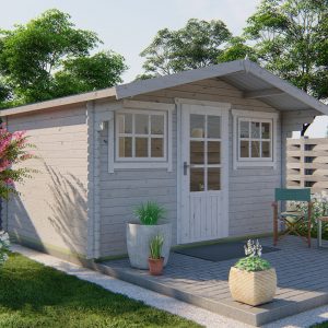 Blokhut - - Blokhut - Tuinhuis Mika | 28 mm | vuren Red Class Wood geïmpregneerd