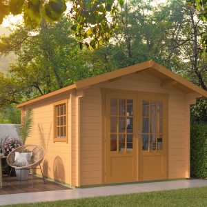 Blokhut - - Blokhut - Tuinhuis Peggie | 40 mm | honinggeel geïmpregneerd