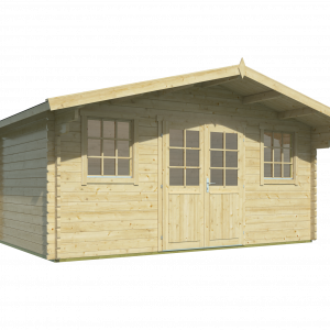 Blokhut - - Blokhut - Tuinhuis Rika | 44 mm | vuren honinggeel geïmpregneerd