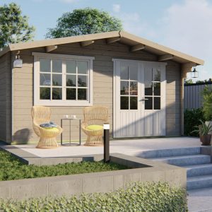 Blokhut - - Blokhut - Tuinhuis Salamanca | 34 mm | vuren Red Class Wood geïmpregneerd