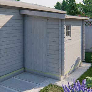 Blokhut - - Blokhut - Tuinhuis Toilet kit annexe | 28 mm | Red Class Wood geïmpregneerd