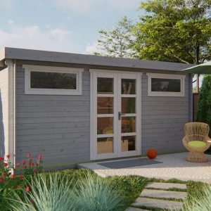 Blokhut - - Blokhut - Tuinhuis Zerja | 28 mm | Red Class Wood geïmpregneerd