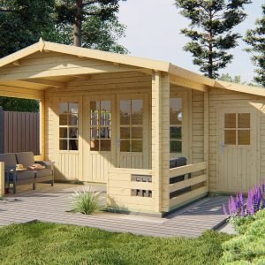 Blokhut - - Blokhut - Tuinhuis Manchester | 58 mm | vuren Red Class Wood geïmpregneerd