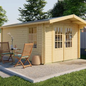 Blokhut - - Blokhut - Tuinhuis Julia | 40 mm | vuren Red Class Wood geïmpregneerd